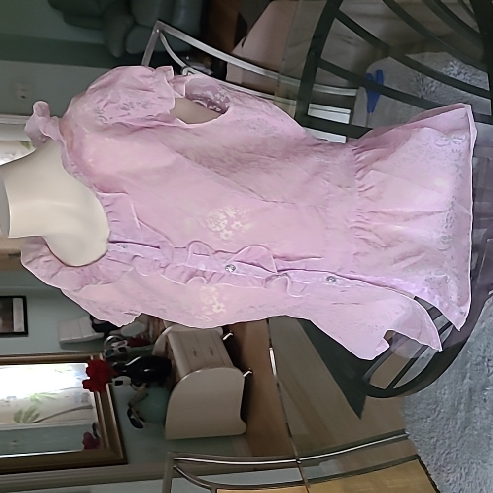 Pink Ruffled Ladie's Top ❤️ - Picture 2 of 8